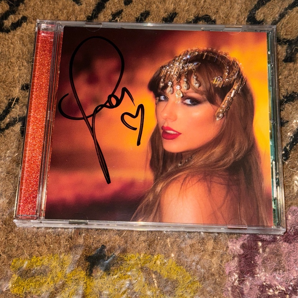 Taylor Swift The Life of a Showgirl Signed CD Photo #1